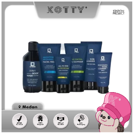 Kotty Kosmetik - LT MEN - Skincare For Men - Paket Perawatan Lengkap Untuk Pria Daily Acne Brighteni