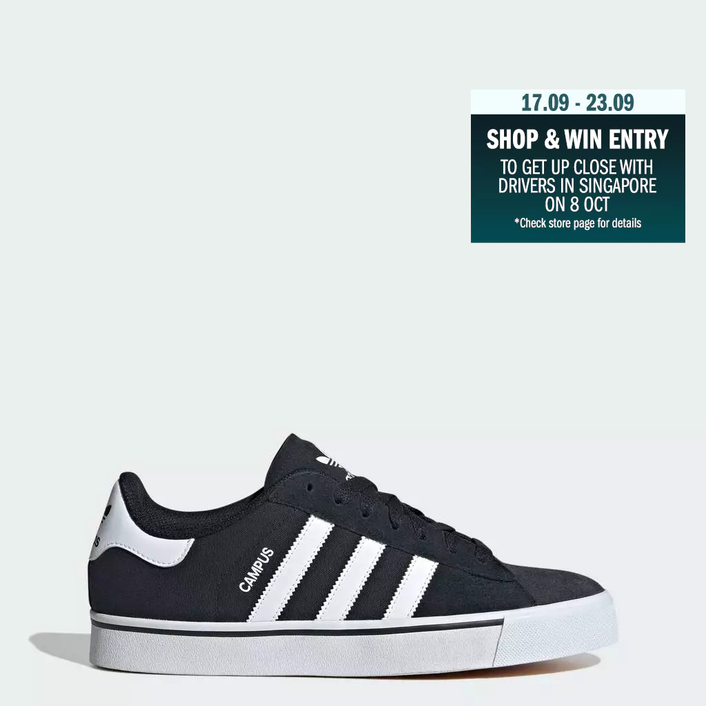 adidas Lifestyle Campus Vulc Shoes Unisex Black ID1372