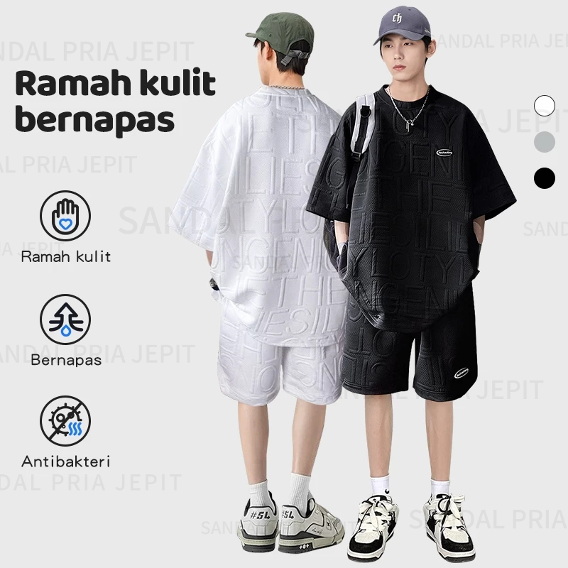 Baju Setelan Kaos Pria kaos oversize pria distro Setelan pria oversize premium Kaos celana set pria