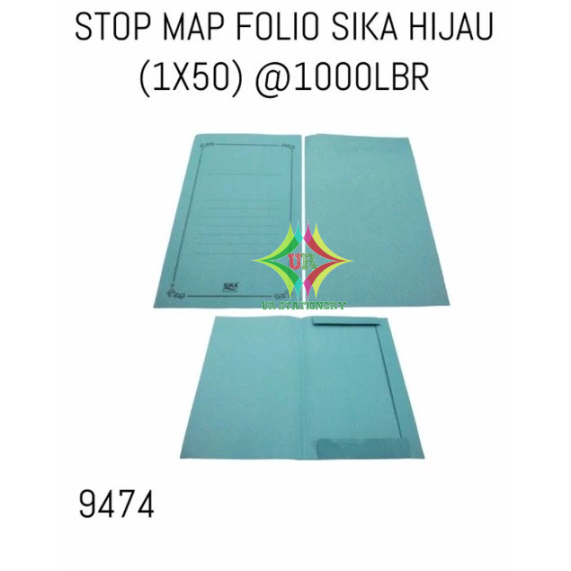 

STOP MAP/ MAP KERTAS FOLIO HIJAU SIKA