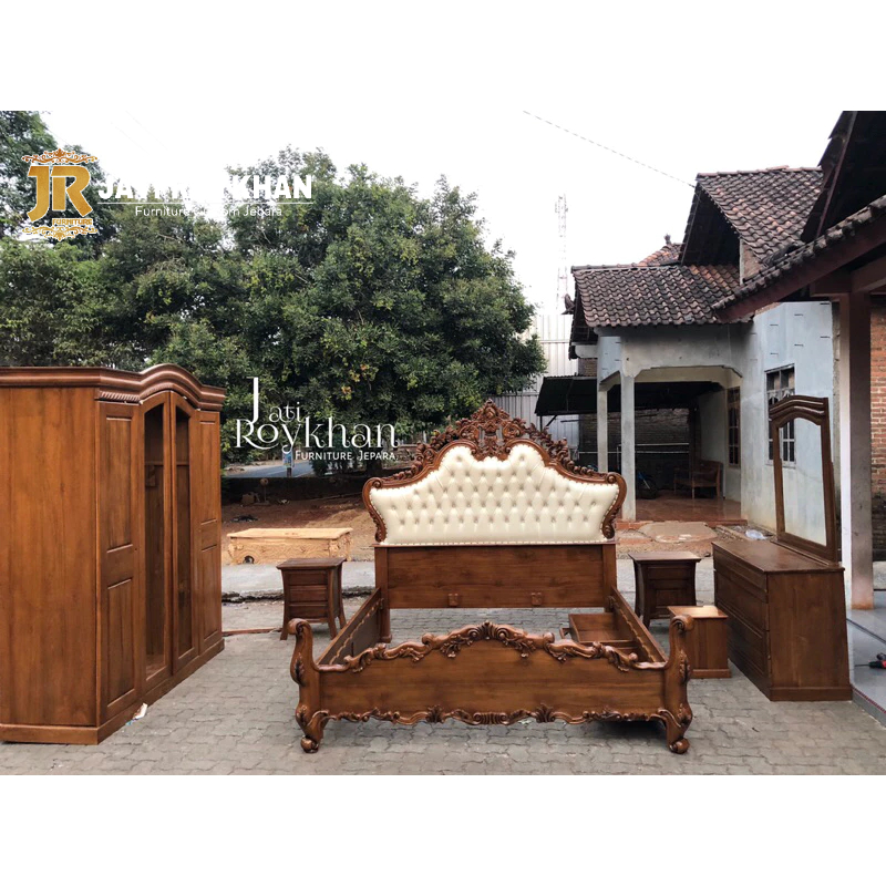Kamar set jati jepara Tempat tidur , Lemari , Nakas & Meja Rias