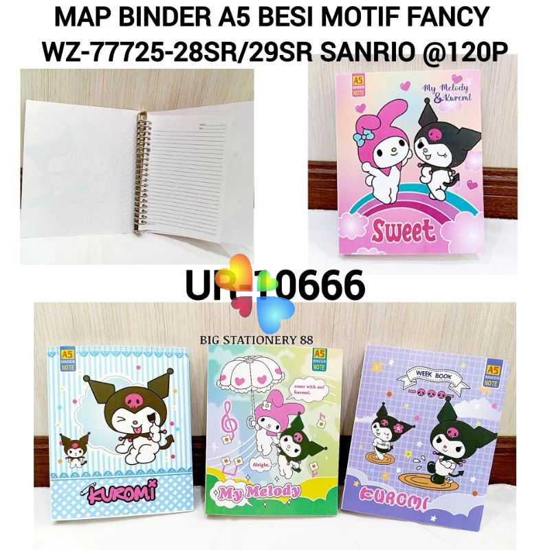 

MAP BINDER A5 BESI MOTIF FANCY SANRIO WZ-77725-28/MAP BINDER SERIES SANRIO CUTE