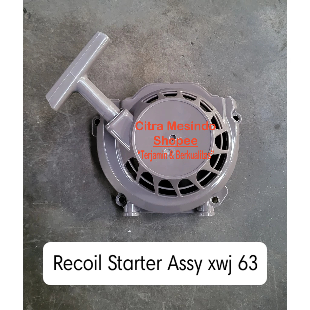Recoil Starter Assy / Kap Engkol / Tarikan Mesin Tempel Perahu 3HP 1E48F XWJ63 63cc YAMAMOTO