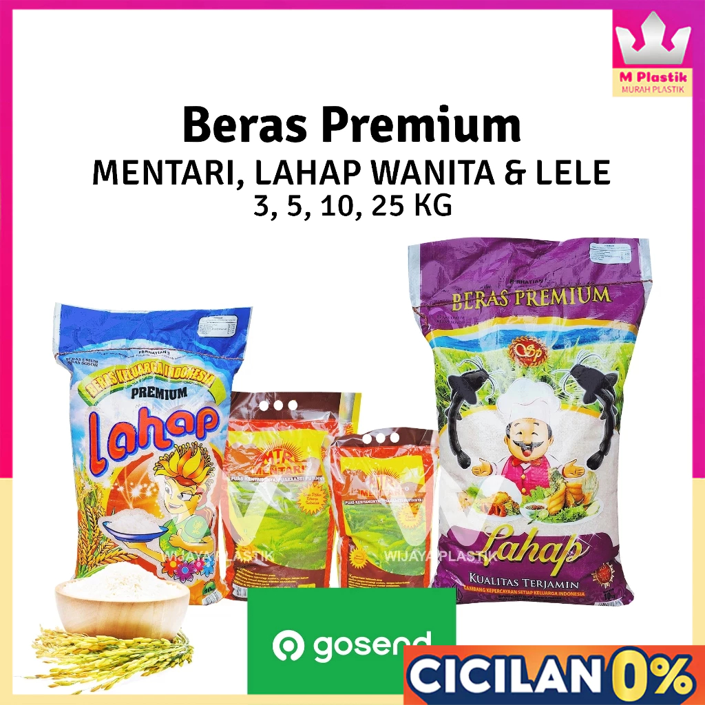 [1 SAK] [INSTANT] Beras Premium & Ekonomis [Mentari.Lahap.Super.Madinah.Kecombrang] --- 3 5 10 KG @S