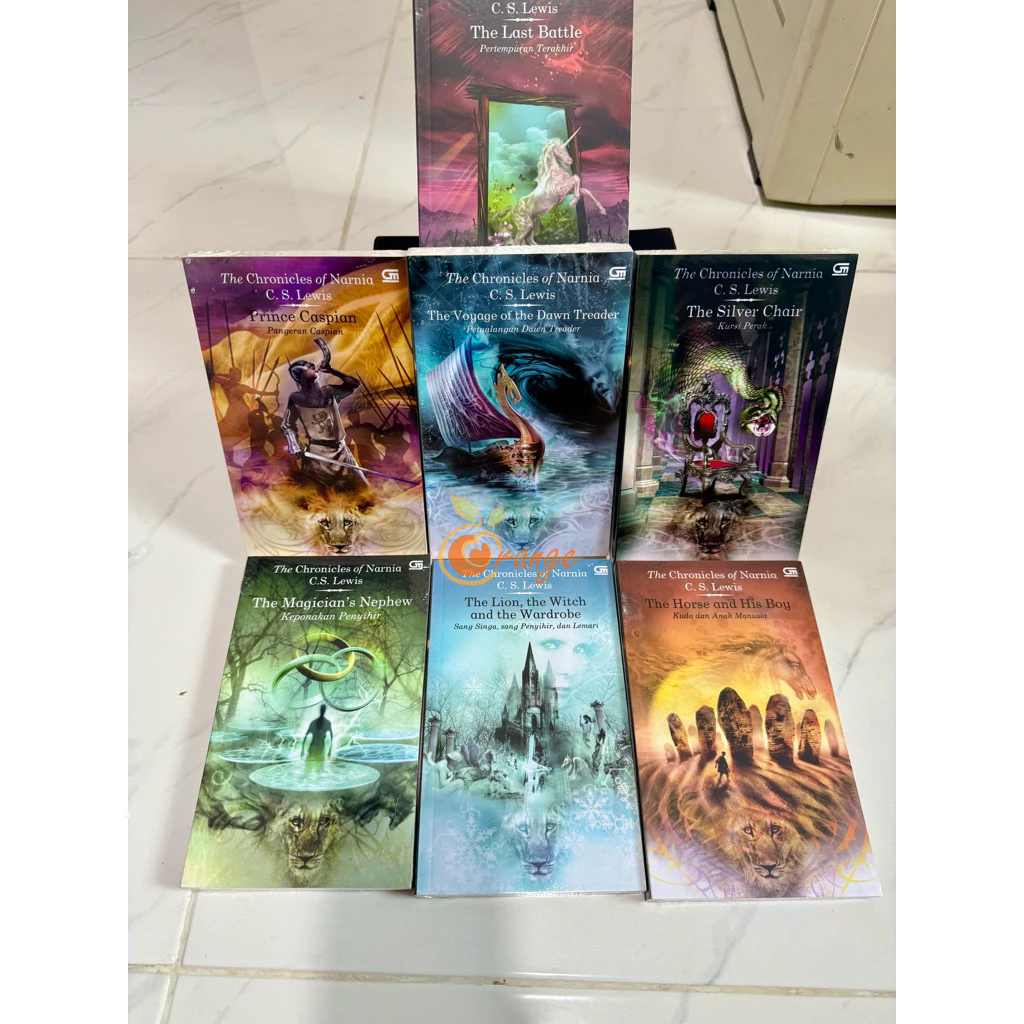 [BARU] Book Set Novel The Chronicles Of Narnia Series C.S Lewis Original (7 buku) (segel)