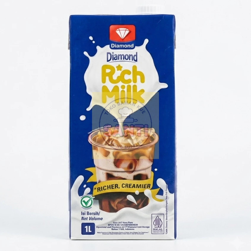 Diamond | Susu Full Cream UHT Premium R*ch Rich Milk | 1 Liter