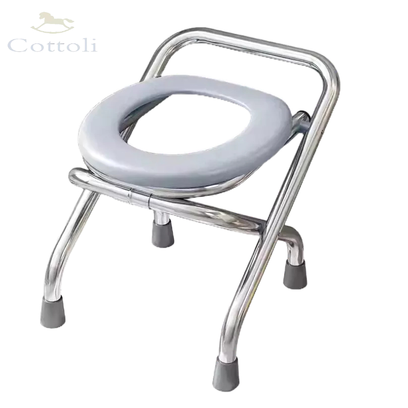 Cottoli Kursi Toilet Lipat Kursi Toilet Praktis Kursi Toilet WC Duduk Orang Tua Dan Ibu Hamil Dewasa