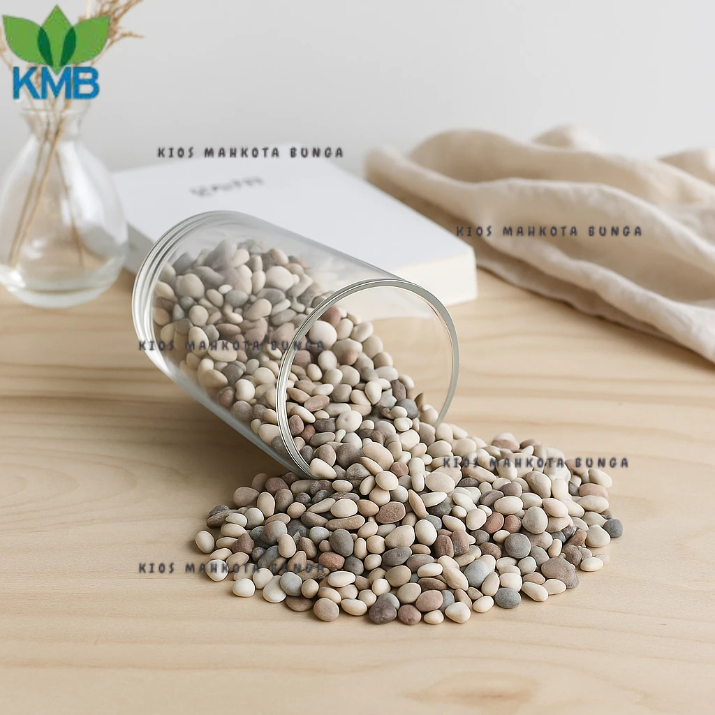 Batu Koral Putih Taman / Batu Koral Putih Kecil Kupang 1 Kg | Hiasan Taman Aquascape 27a