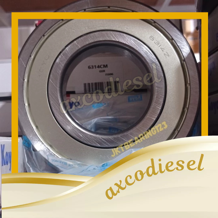 Bearing 6314 ZZCM Koyo Asli laher 6314 Tutup Besi 6314zz