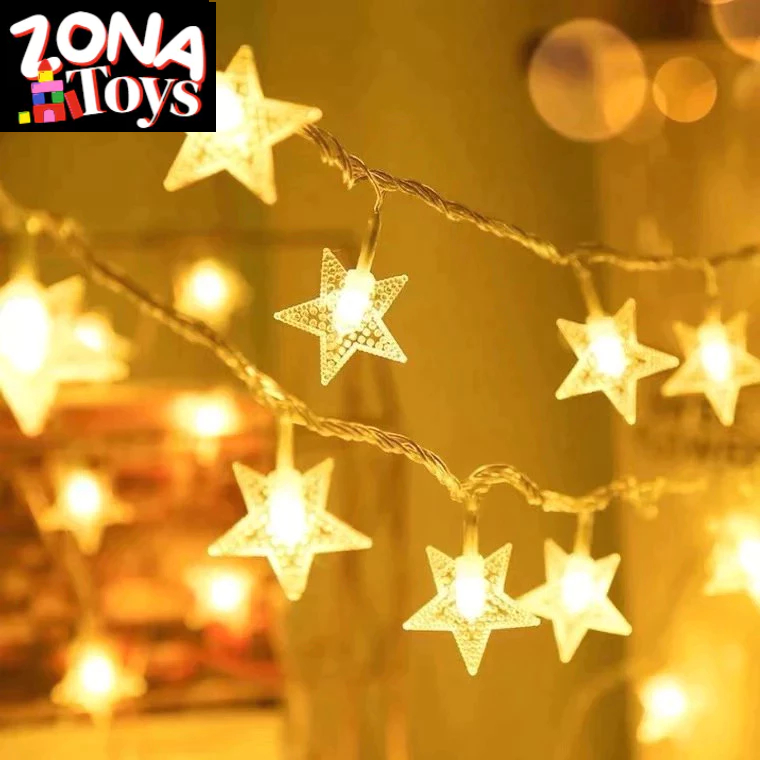 Lampu LED Strip Warna Warni 3 Meter Baterai Tombol / Lampu LED Strip lampu Tumblr Dekorasi Lampu Hia