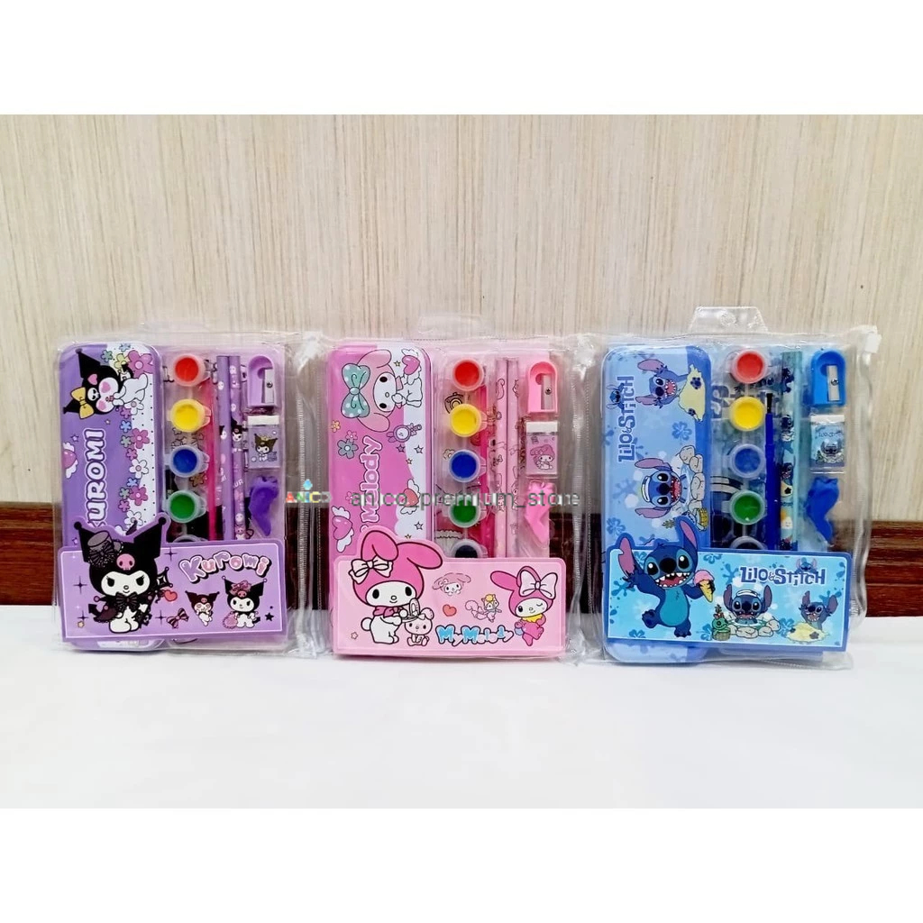 

SET ALAT TULIS FANCY LUCU PENSIL CAT WARNA, P CASE, RAUTAN,PENGHAPUS,BUKU/ SET FANCY LUCU
