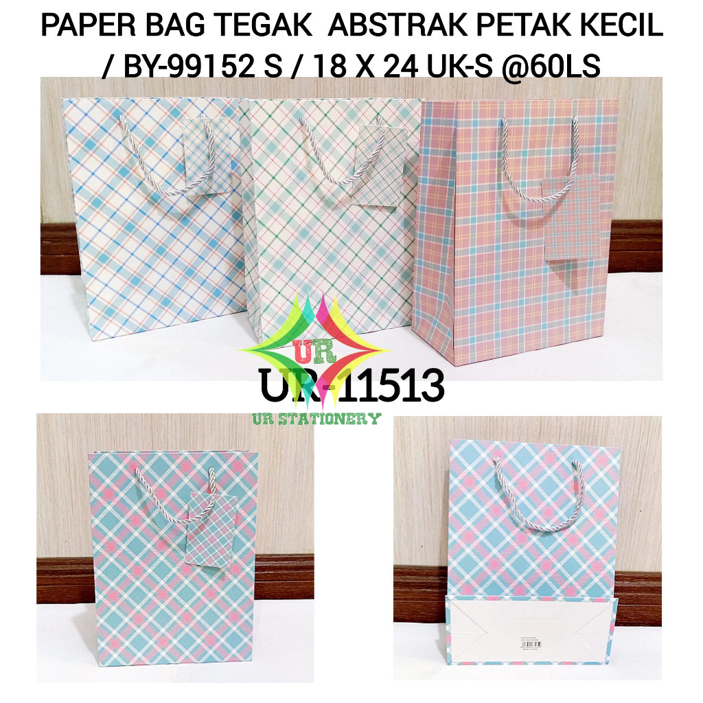 

Paper Bag Petak Kecil Vintage Kantong Dus Premium