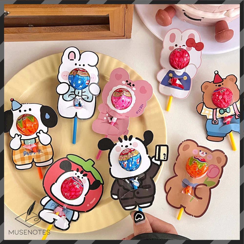 

Kertas Sampul Permen Kertas Permen Packaging Lollipop Card Board Greeting Card HL-SO011