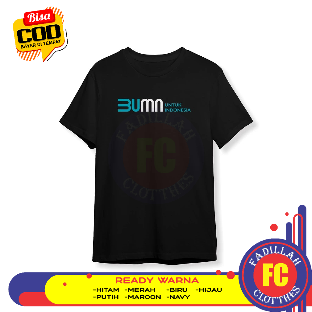 Baju Kaos BUMN Logo Badan Usaha Milik Negara Baju Perusahaan
