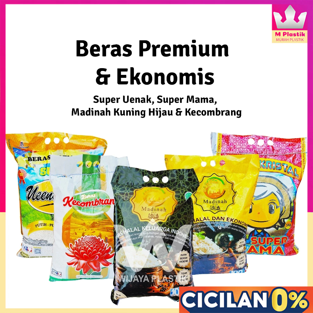 [SAK Kecil] Beras Premium & Ekonomis [Mentari.Lahap.Super.Madinah.Kecombrang] --- 3 5 10 KG @SAK | p