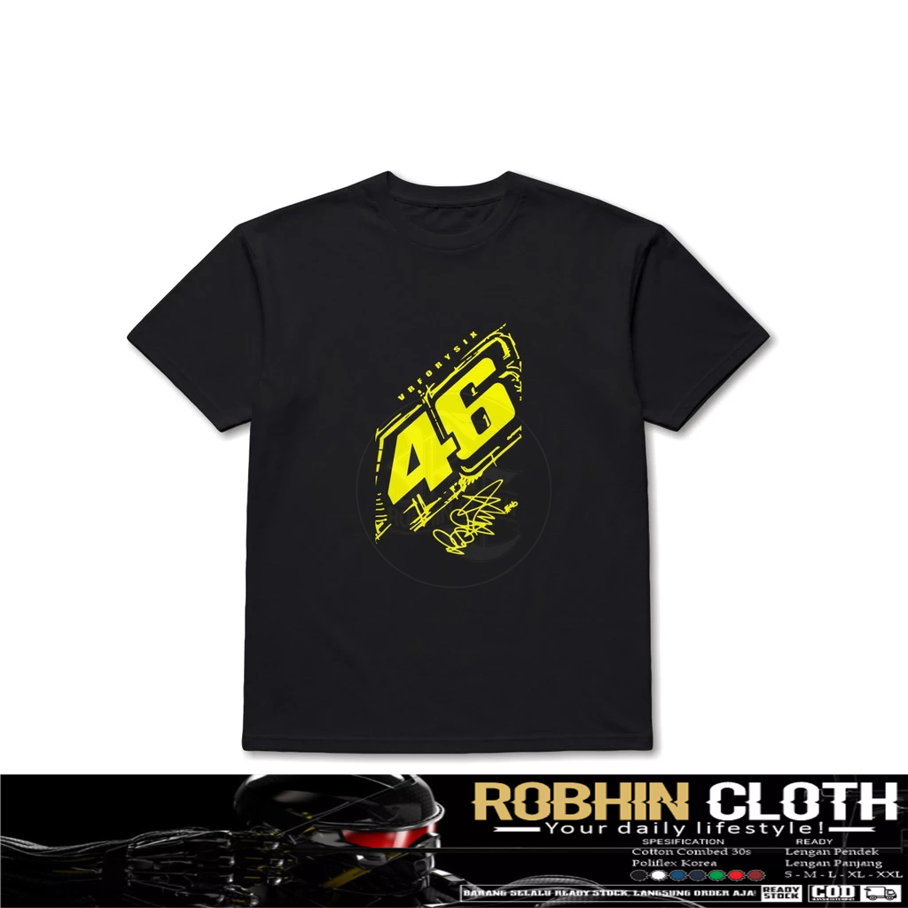 Kaos Baju Racing VR46 VRFORYSIX Baju Otomotif