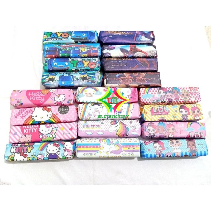 

KOTAK PENSIL/TEMPAT PENSIL SLETING KULIT FANCY KARAKTER DISNEY SUNWELL SWPC-200/D