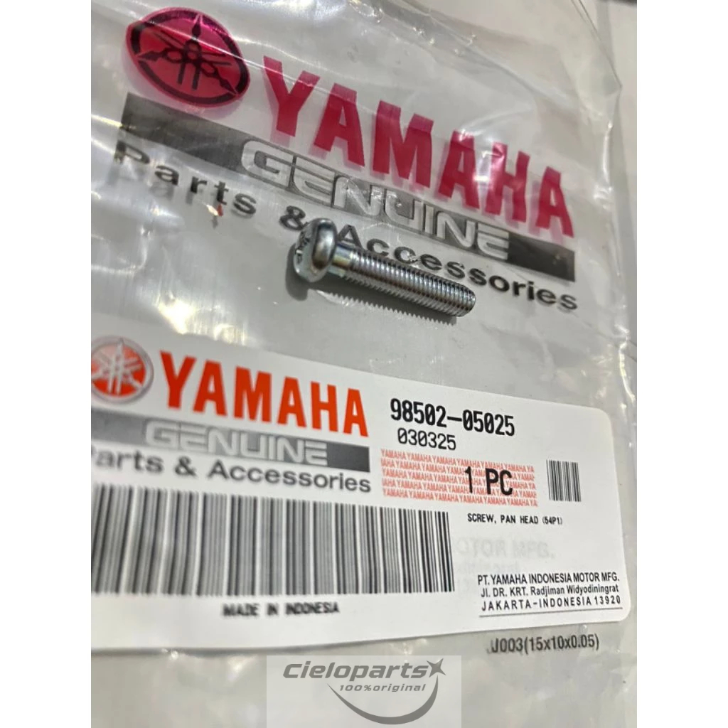 Screw, Pan Head Baut Rumah Holder Kabel Gas Mio J Xeon RC Gt Mio M3 Aerox155 Soul Gt 98502-05025