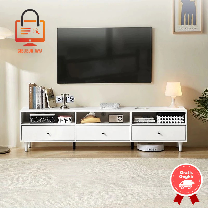 CIBUBUR JAYA GRATIS ONGKIR BALI BEST SELLER TERBARU MEJA TV 180CM MEJA TV MINIMALIS MODERN MEJA TV A