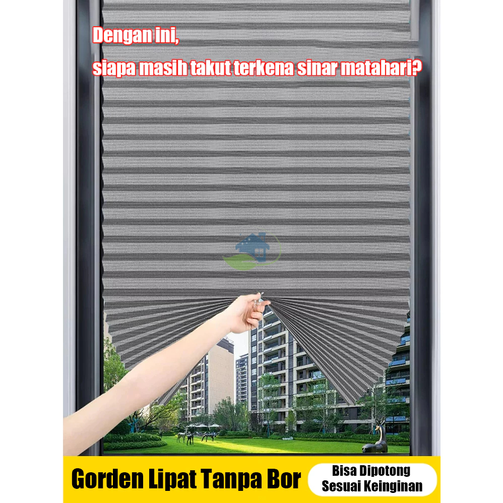 【BARU & LEBIH KUAT】Pita 1.8M untuk Gorden Lengket-Tahan Lama&Cabut Tanpa Bekas Bisa Dipakai Ulang​