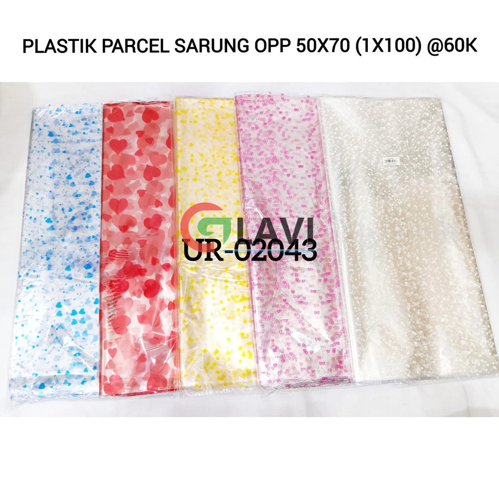 (100PCS)PLASTIK PARCEL SARUNG OPP MOTIF/PLASTIK PARCEL KADO MOTIF