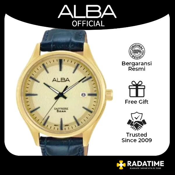Jam Tangan Pria Alba Prestige 100% Original Gold AS9V16 X1