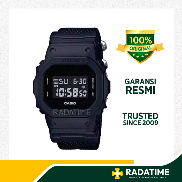 Jam Tangan Pria Casio G-Shock Special Color Models 100% Original Canvas DW-5600BBN-1DR