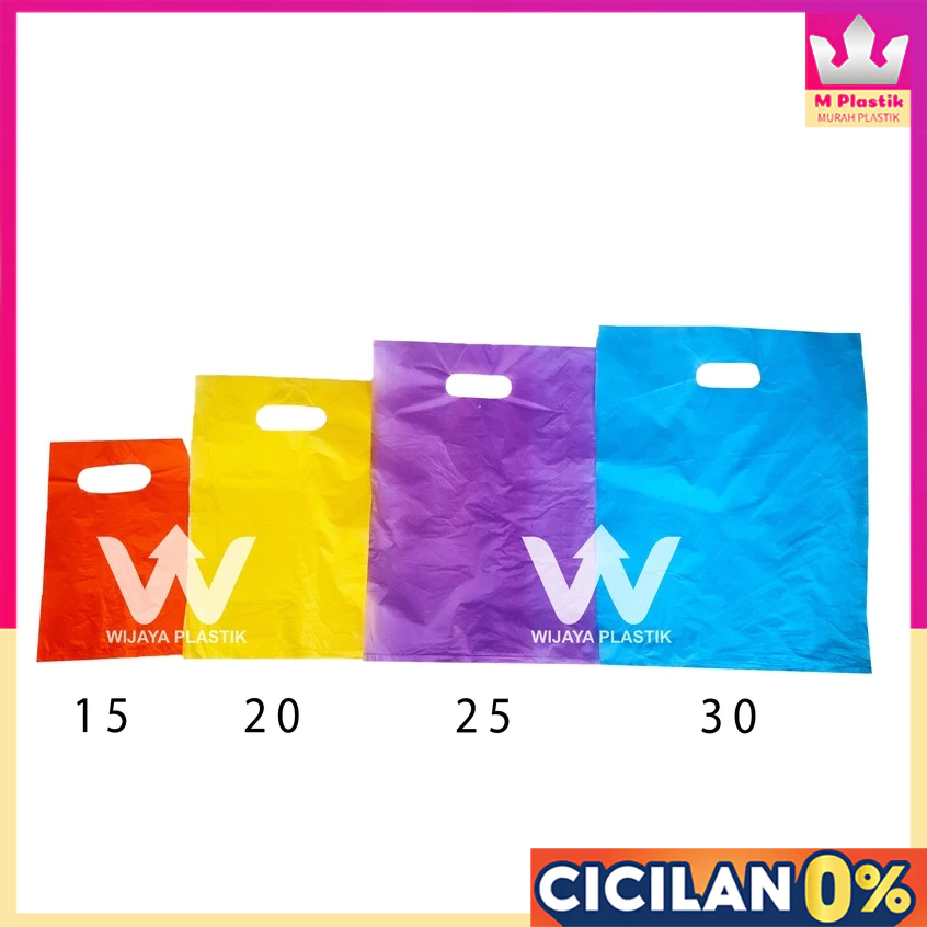 Kantong Kresek HD Oval POLOS ( 15 ) --- 100pcs @Pack | uk 15x22 plong plastik warna warni packing on