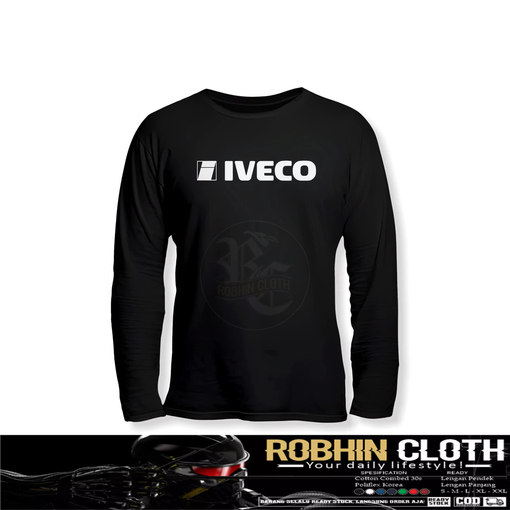Kaos Baju Iveco Logo Lengan Panjang Kaos Distro