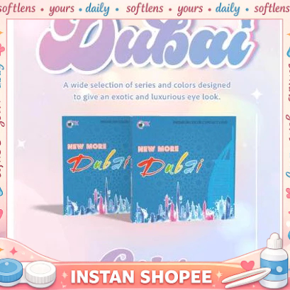 SOFTLENS NEW MORE DUBAI ( CUPID SERIES ) DIA 14.5 // FREE LENS CASE // NORMAL