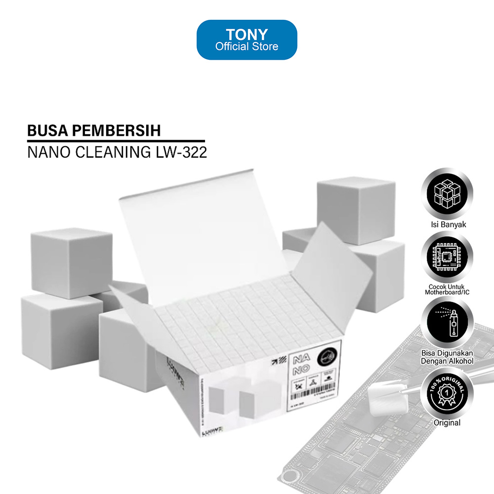Luowei LW-322 High Density Nano Cleaning Sponge Original - Busa Pembersih Untuk IC Motherboard Elekt