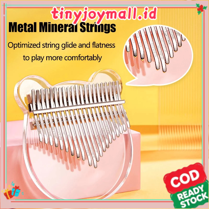 [COD]21 keys Alat Musik Kalimba Acrylic BONUS Tas not asesoris buku / Kalimba untuk pemula Piano jar