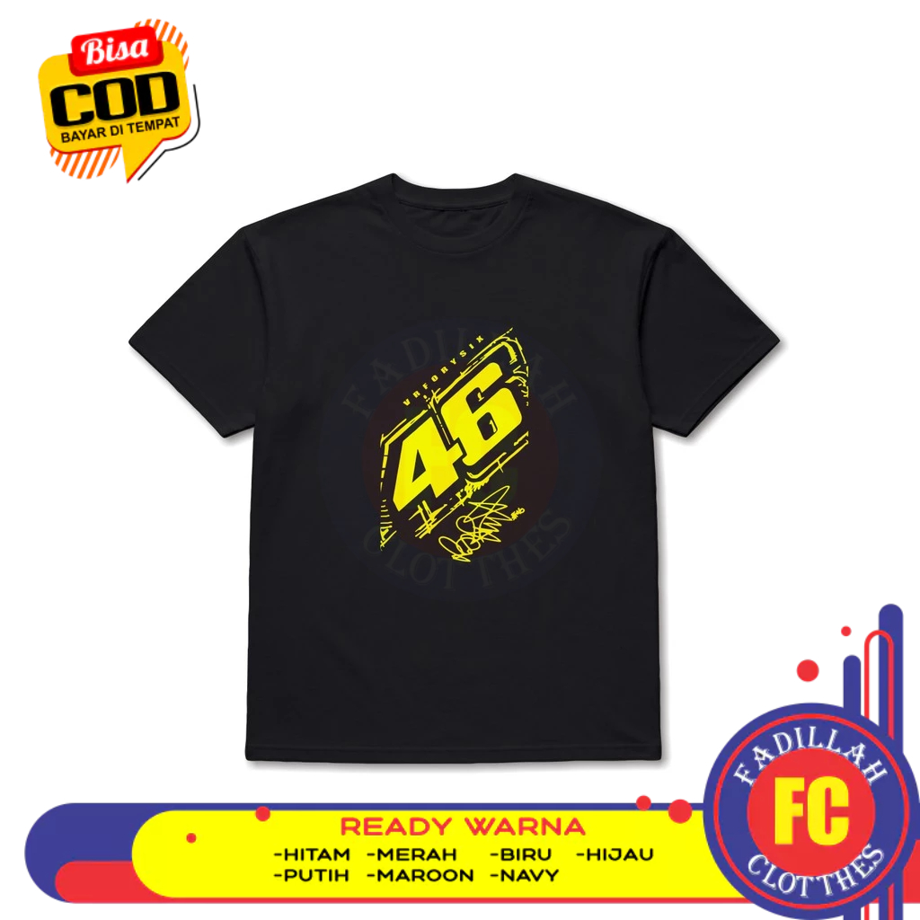 Baju Kaos Racing VR46 VRFORYSIX Baju Otomotif