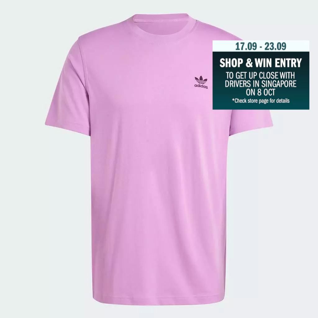adidas Lifestyle Trefoil Essentials Tee Men Purple IY5477