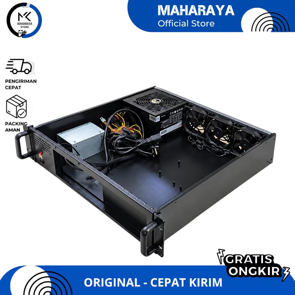 CASE PC SERVER MIKROTIK X86 JO-LINK 2U Rackmount Casing Komputer Server Rack 19 Inch