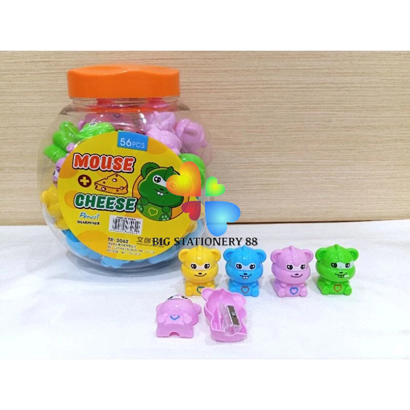 

Serutan Pensil Lucu/ Rautan Pensil Imut / Manual Pensil Sharpener Karakter Tikus, Ikan, Permen, Pesawat, Panda, Wortel