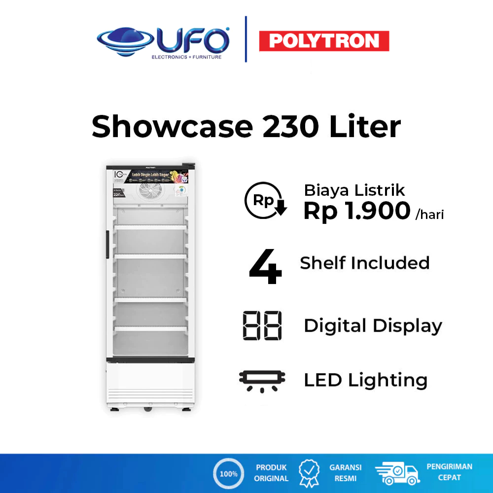 Polytron Showcase Fastcool 230 Liter SCN220 | SCN 220