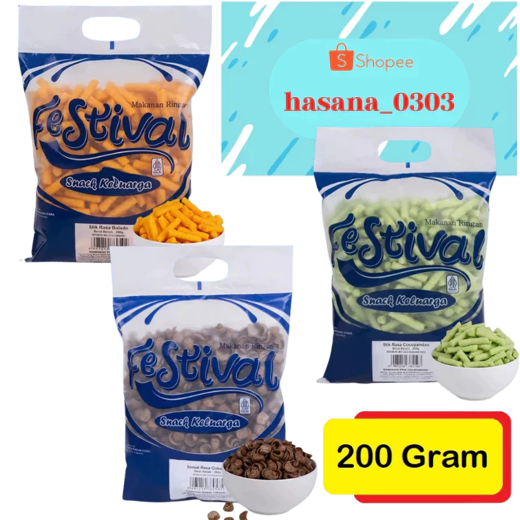 Festival Stik Rasa: Balado, Cocopandan, Sereal Coklat 200 Gram