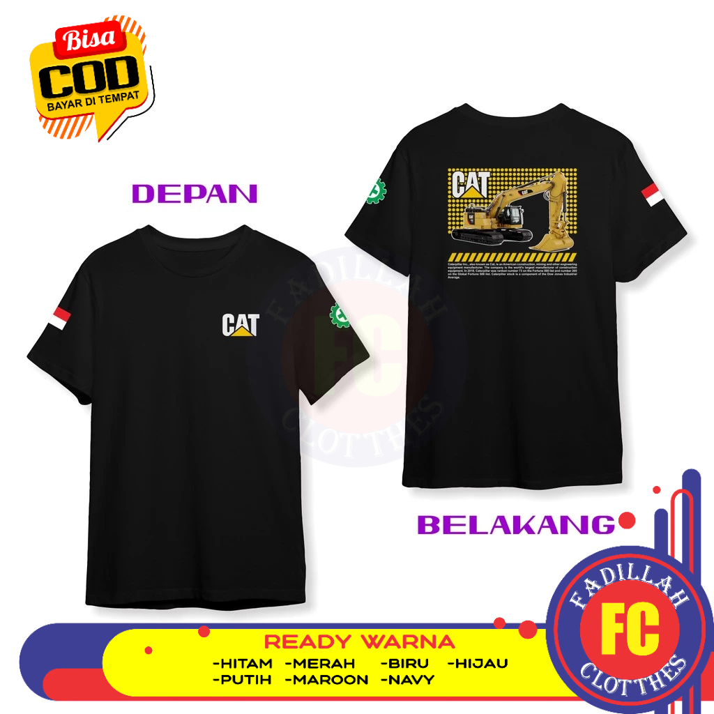 Baju Kaos Excavator Caterpillar Streetwaer DB Kaos Distro