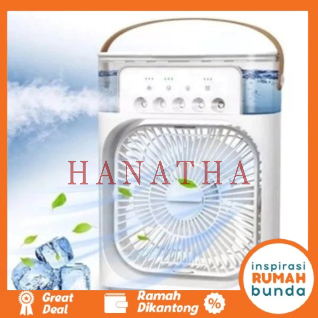 Kipas AC Cooler & Kipas AC Mini Mini Portable Kapasitas Air 600ml Kipas Pendinginan Portable
