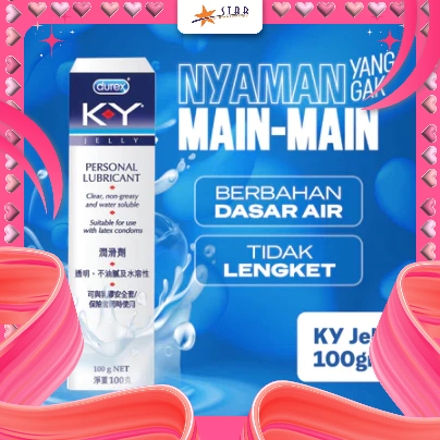 * STAR * Durex Lube KY Jelly Personal Lubricant 100g - Pelumas Pria dan Wanita