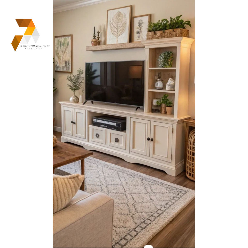 MEJA TV MODERN KLASIK DUCO PUTIH BUFFET KLASIK CABINET TV MODERN