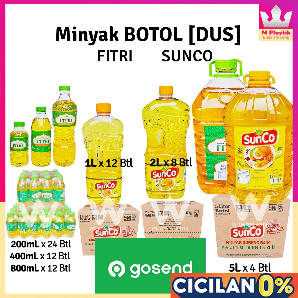 [1 DUS] [INSTANT] Minyak [SOVIA SUNCO FILMA SANIA FITRI FRAISWELL RIZKI] 200 400 500 800 mL 1L 2L 5L