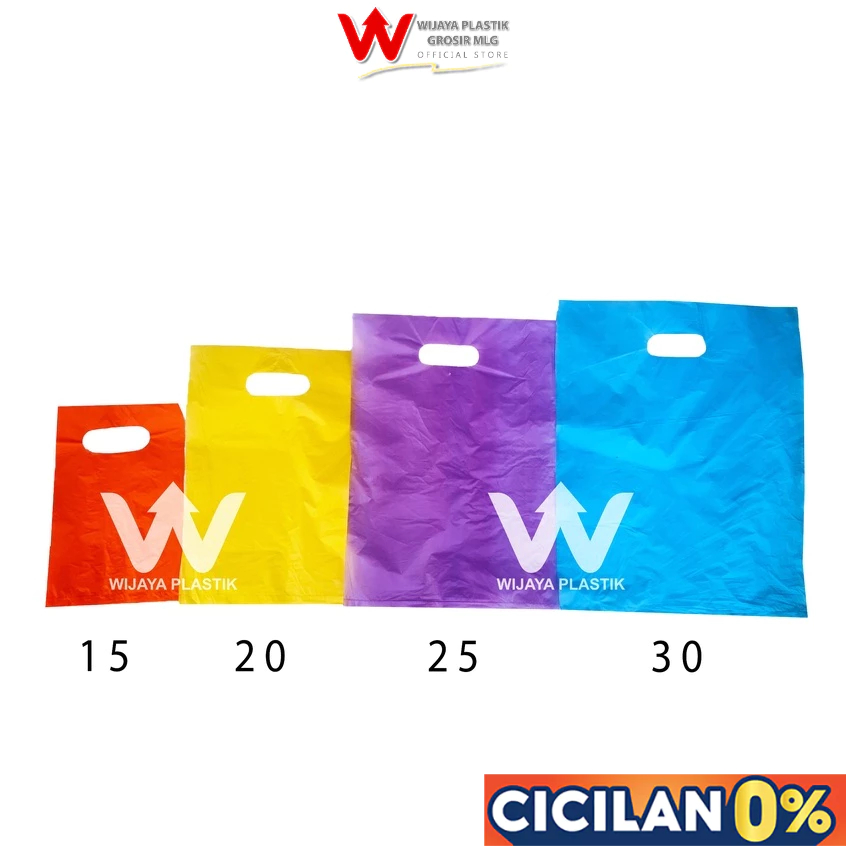[PROMO] Kantong Kresek HD Oval POLOS ( 30 ) --- 100pcs @Pack | uk 30x40 plong plastik warna warni pa