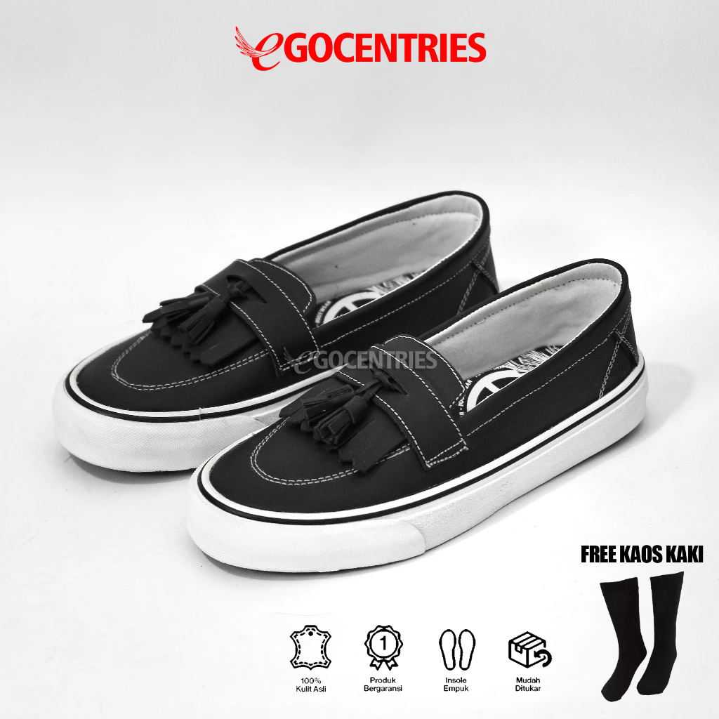 Chad - Sepatu Loafers Kasual Pria Kulit Asli