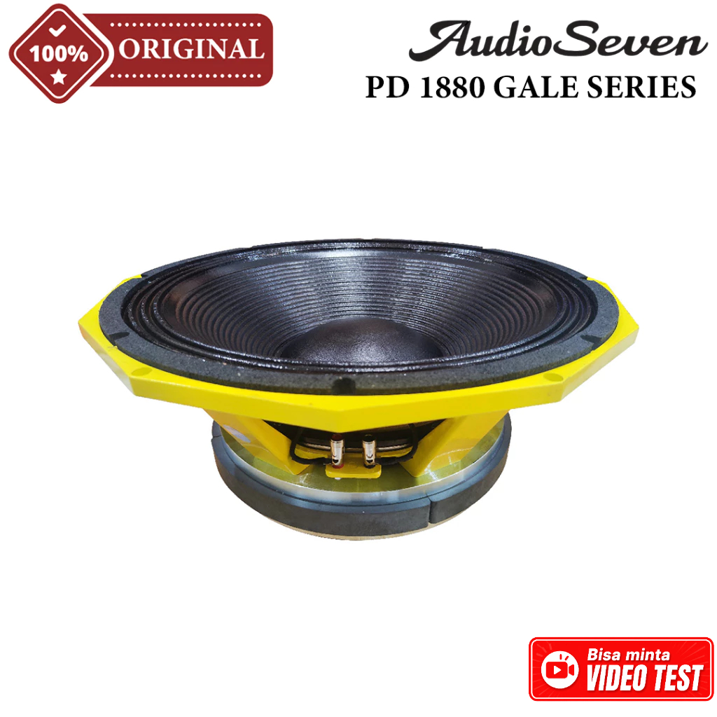 Komponen Speaker 18 Inch AUDIO SEVEN PD.1880 | PD1880 GALE SERIES Original Coil 6 Inch