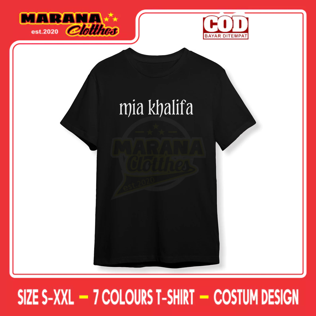 Kaos Mia Khalifa Kaos Distro