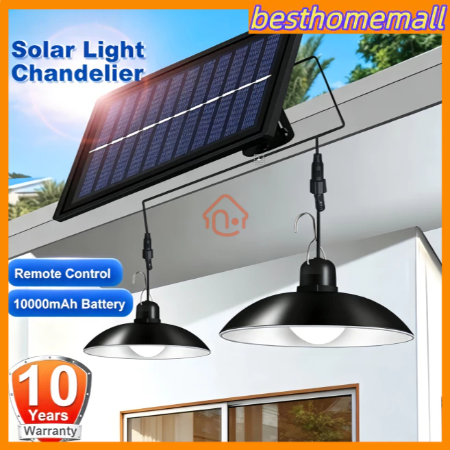 Lampu Taman Tenaga Surya Tahan Air IP65 - Lampu LED Outdoor dengan Panel Surya untuk Penerangan Ekst