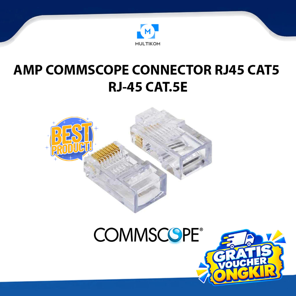 AMP COMMSCOPE CONNECTOR RJ45 CAT5 RJ-45 CAT.5E
