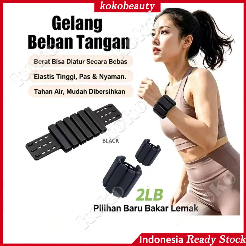 Adjustable Wrist /Ankle Weight Bracelet 1kg /Adjustable Ankle Wrist Weight Bangles/Gelang Olahraga/B
